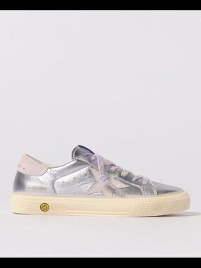 Authentic EUC GOLDEN GOOSE MAY Metallic Leather  Sneakers BRAND NEW size 38